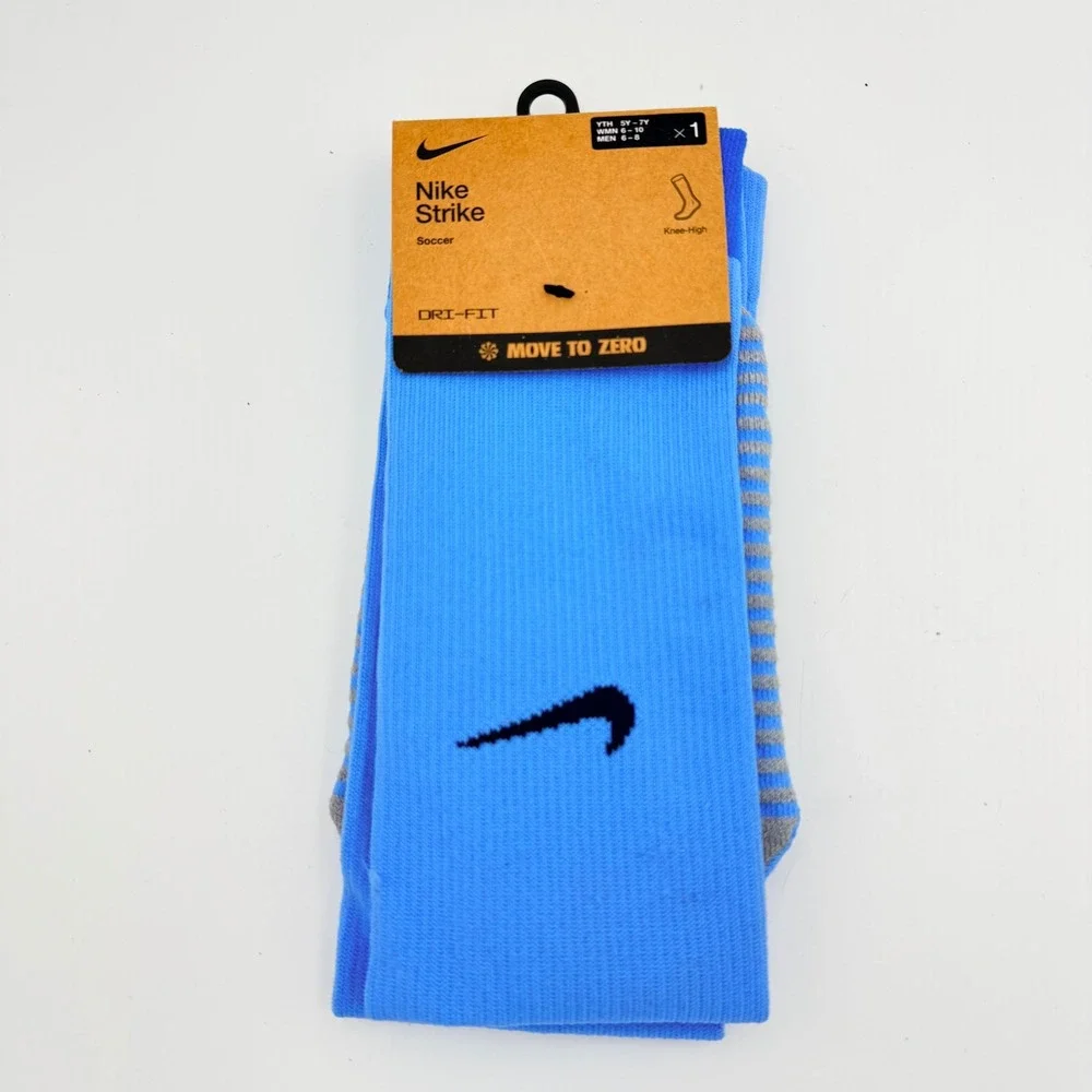 Nike Strike Soccer Knee-High Socks University Blue Dry-Fit FQ8253-412 Medium New